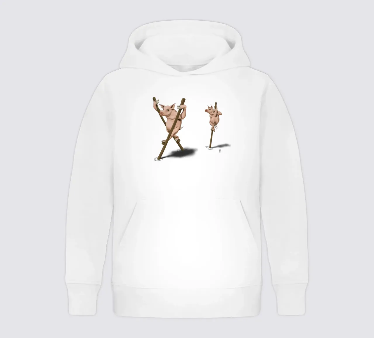 Stick in the mud (Coloured) felpa bambino con cappuccio da Rob Art | Illustration