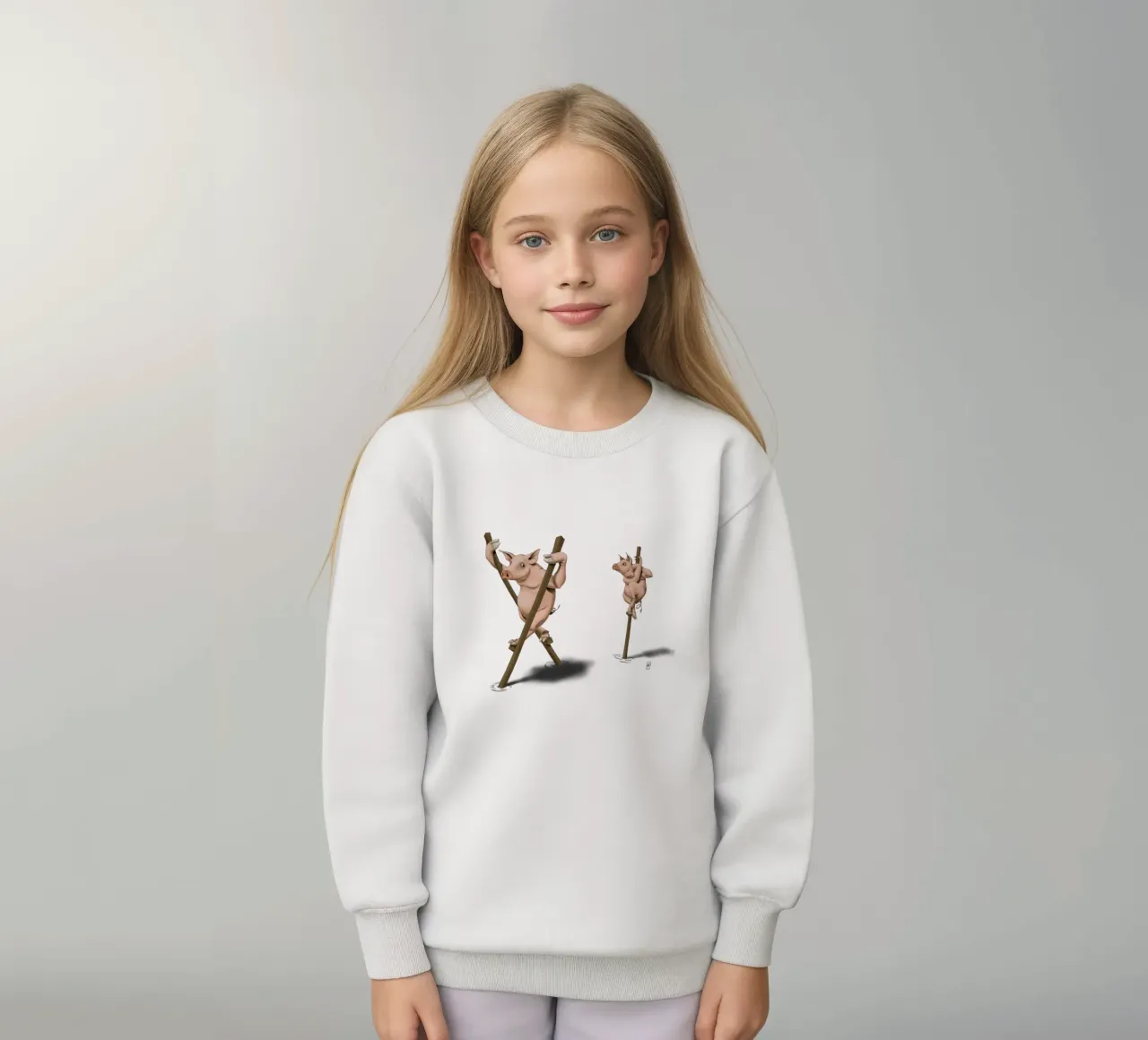 Stick in the mud (Coloured) felpa bambino da Rob Art | Illustration