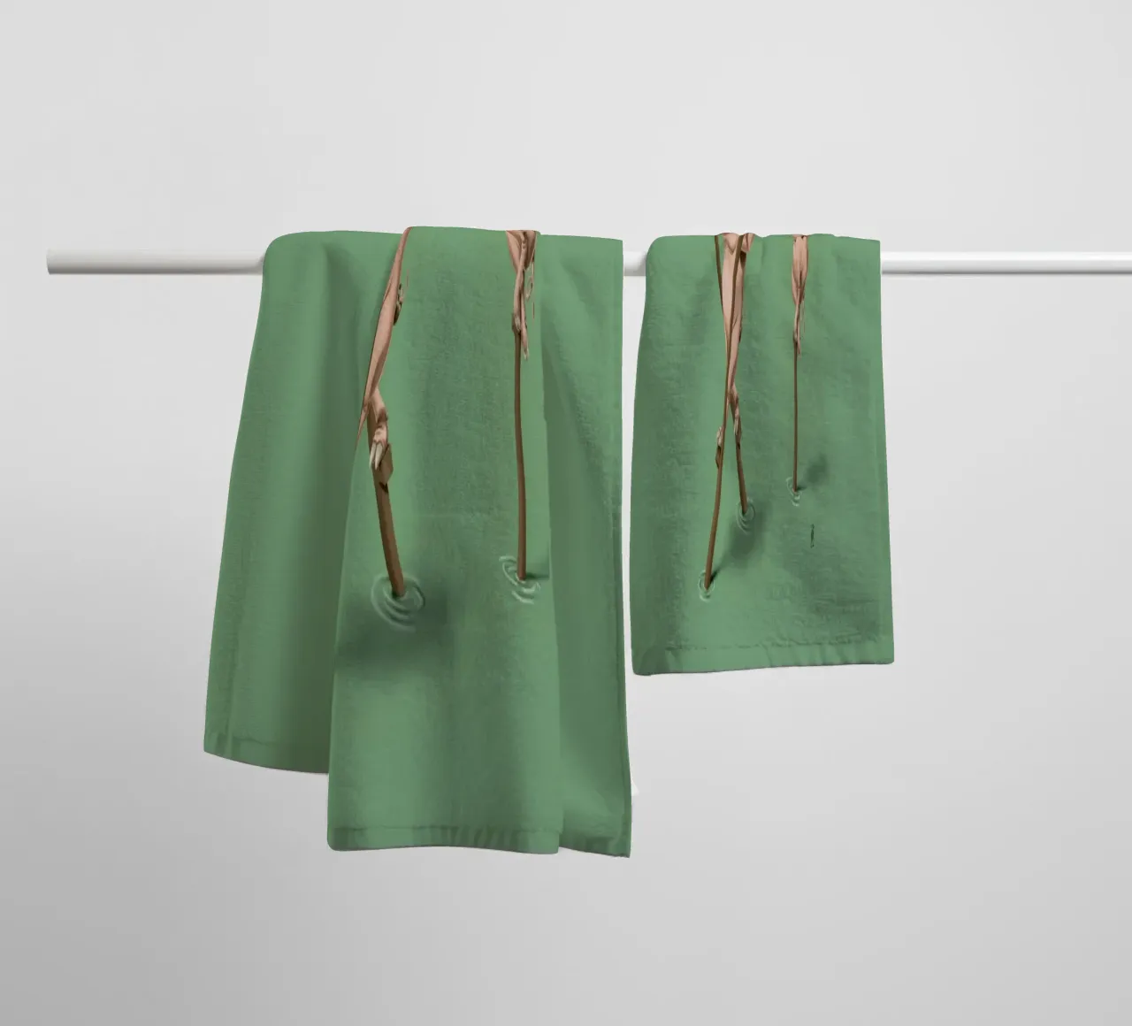 Stick in the mud (Coloured) asciugamano da bagno da Rob Art | Illustration