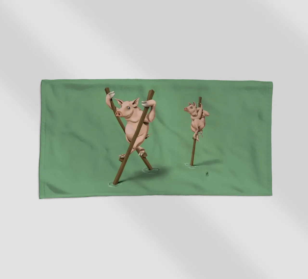 Stick in the mud (Coloured) telo mare da Rob Art | Illustration