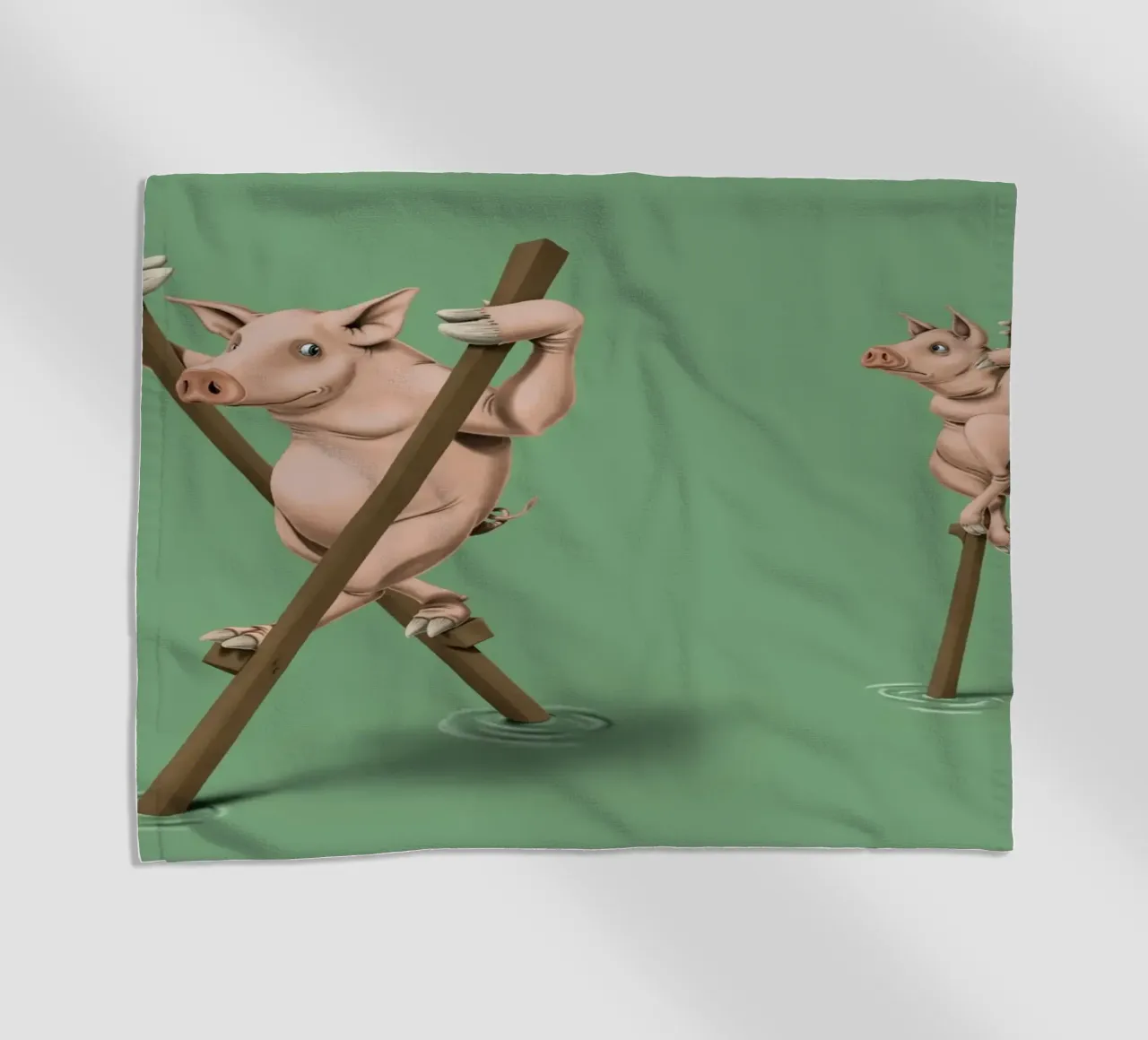 Stick in the mud (Coloured) telo mare da Rob Art | Illustration