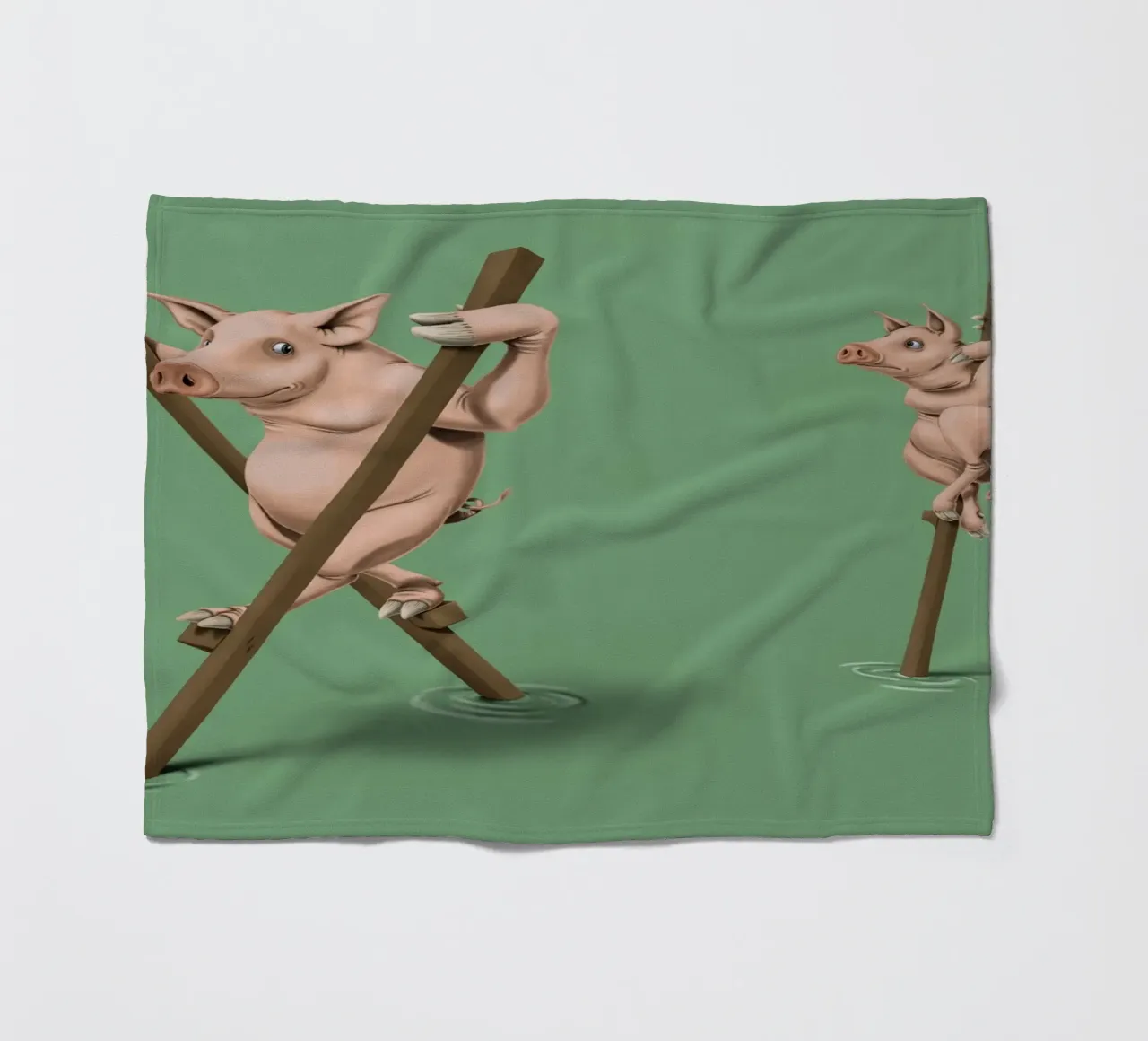 Stick in the mud (Coloured) coperta in pile da Rob Art | Illustration