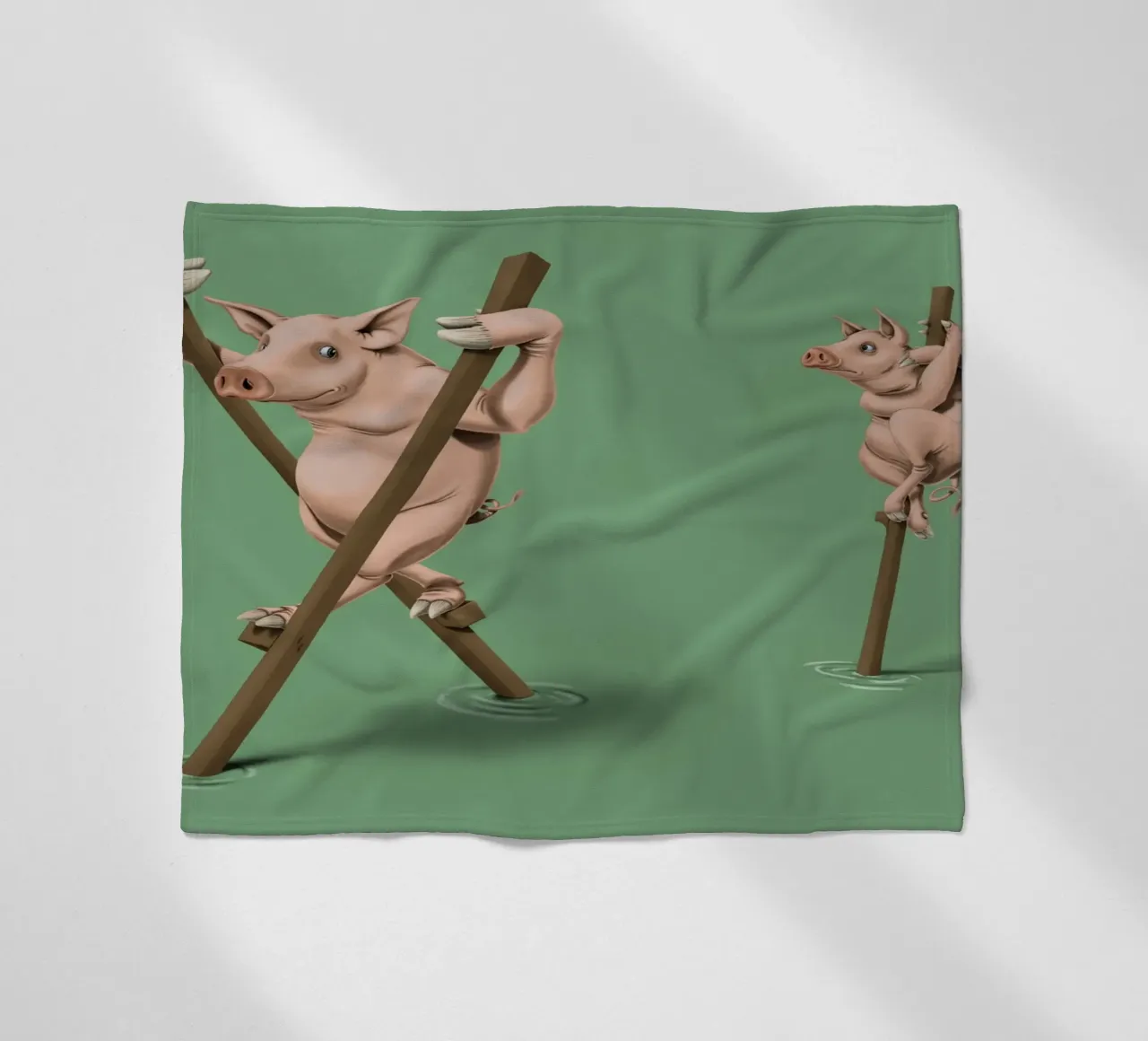 Stick in the mud (Coloured) coperta in pile da Rob Art | Illustration