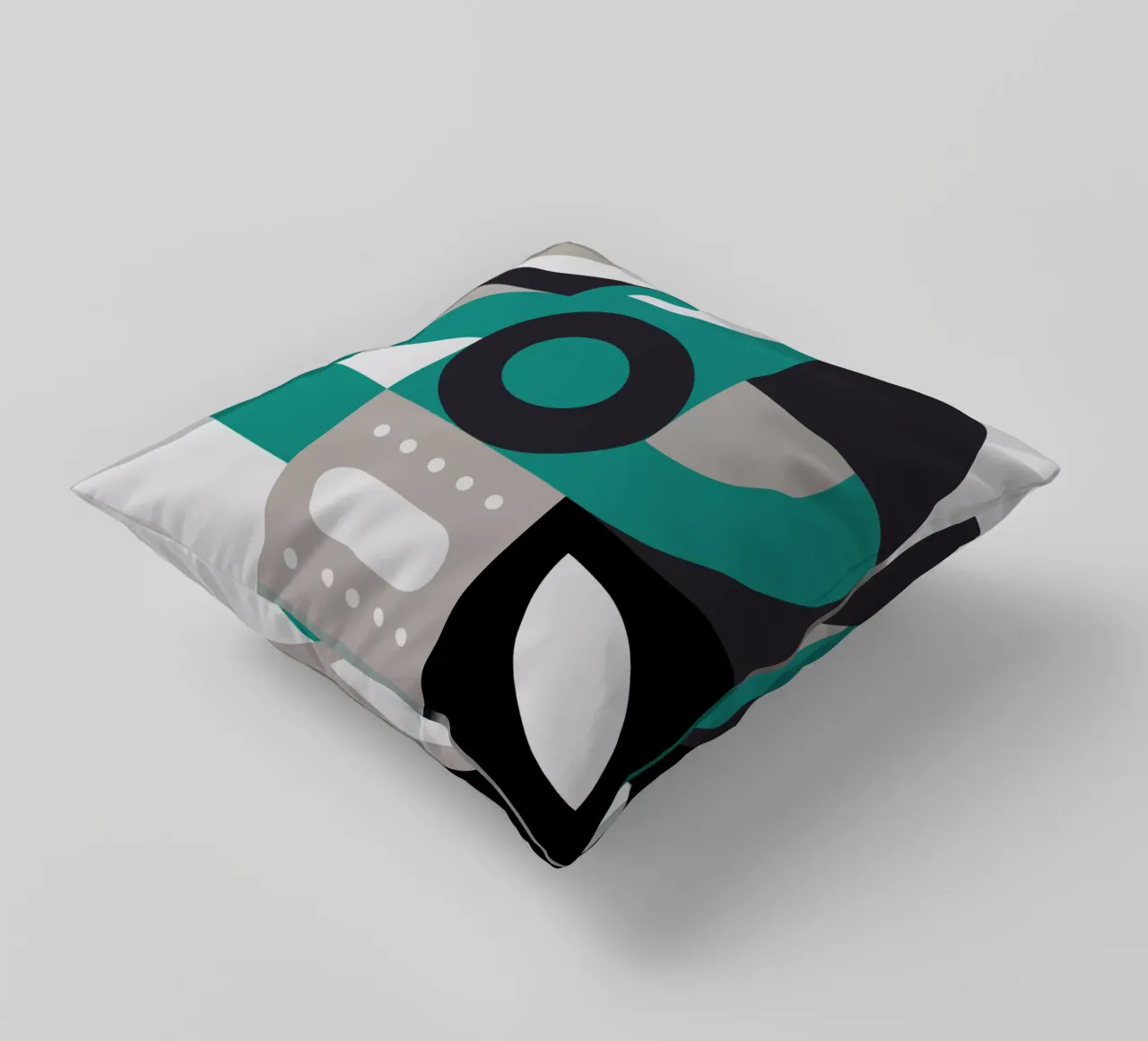 Colorful Geometric Pattern I cuscino da byh.illustration