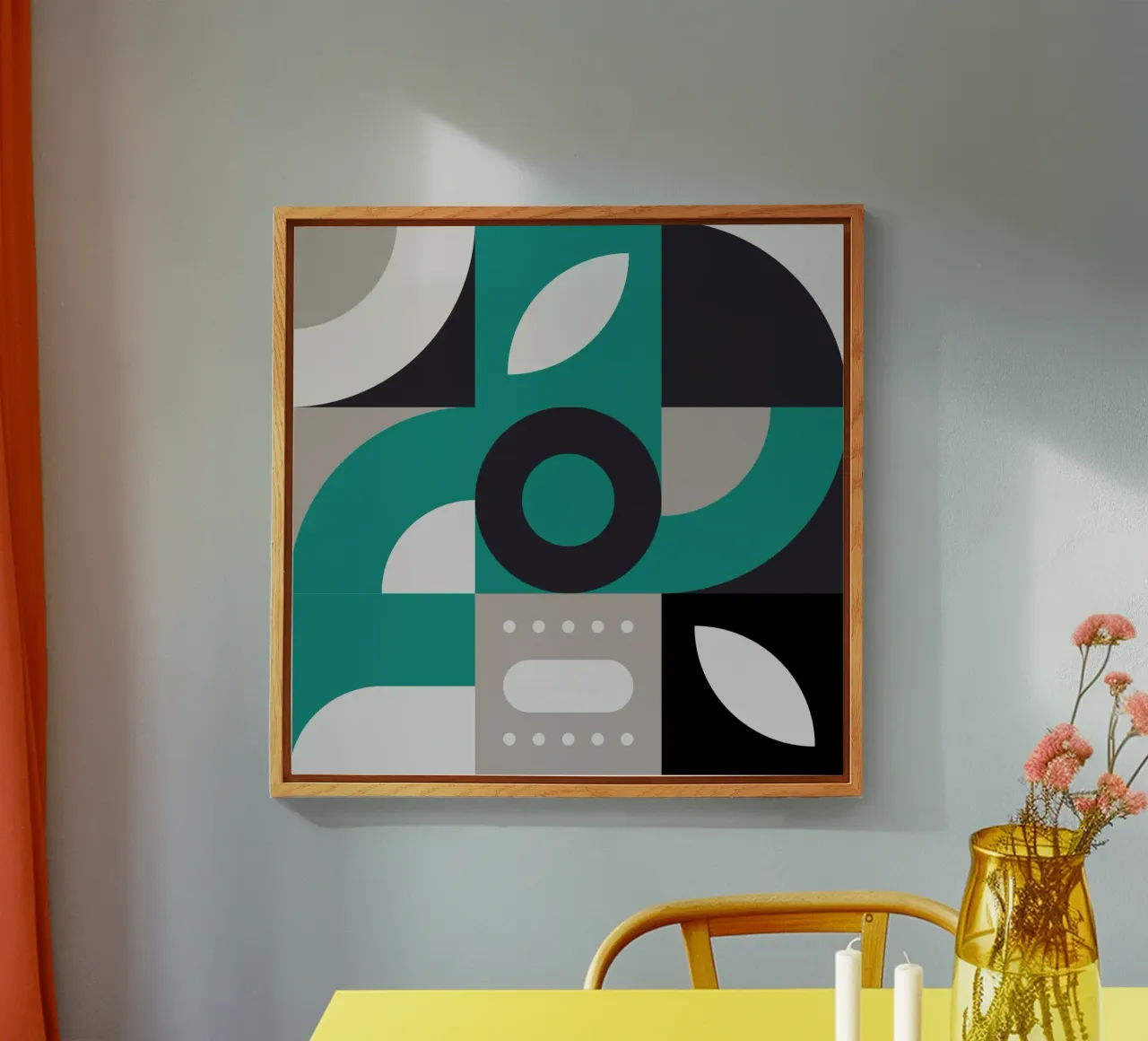 Colorful Geometric Pattern I plexiglass da byh.illustration