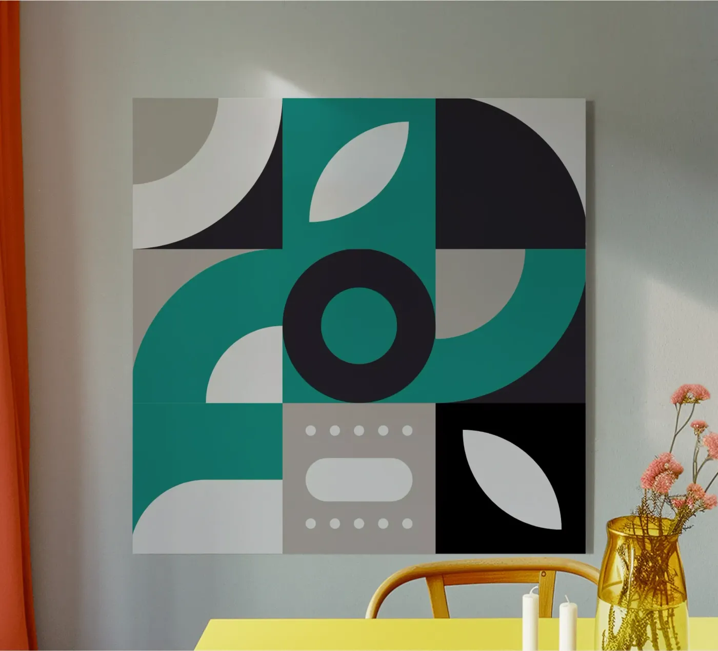 Colorful Geometric Pattern I plexiglass da byh.illustration