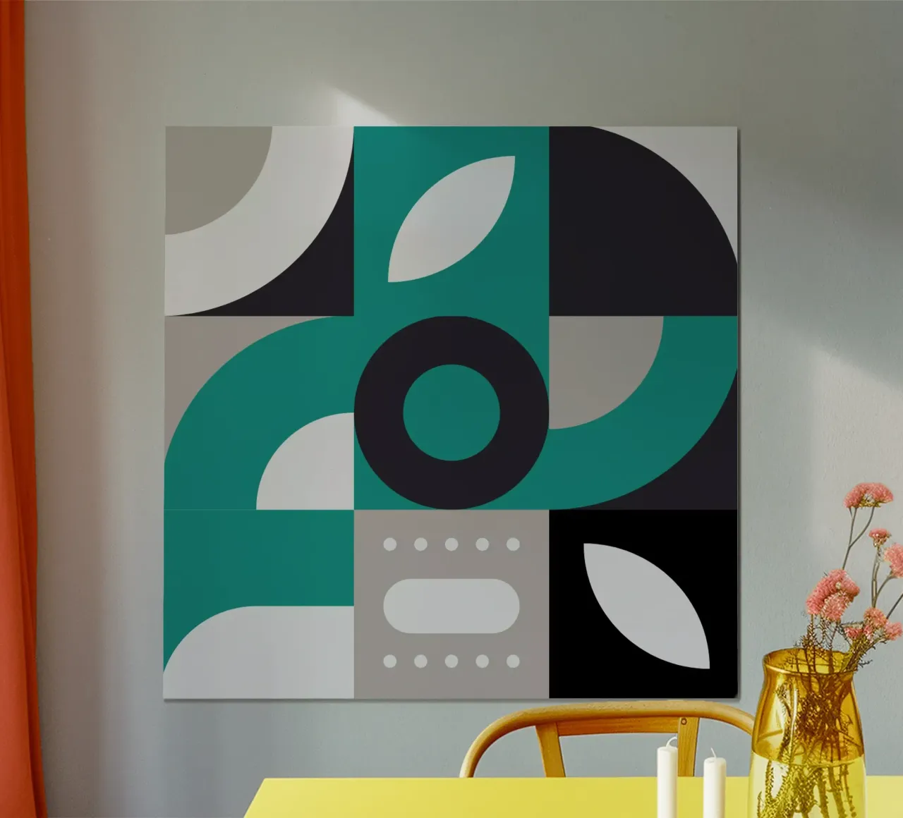 Colorful Geometric Pattern I carta hahnemühle da byh.illustration