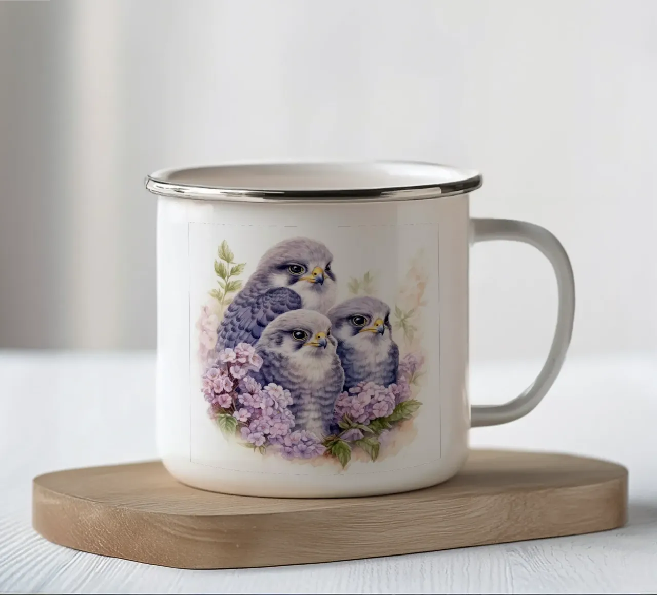 Piccoli falchi tazza in smalto da Happy Littles