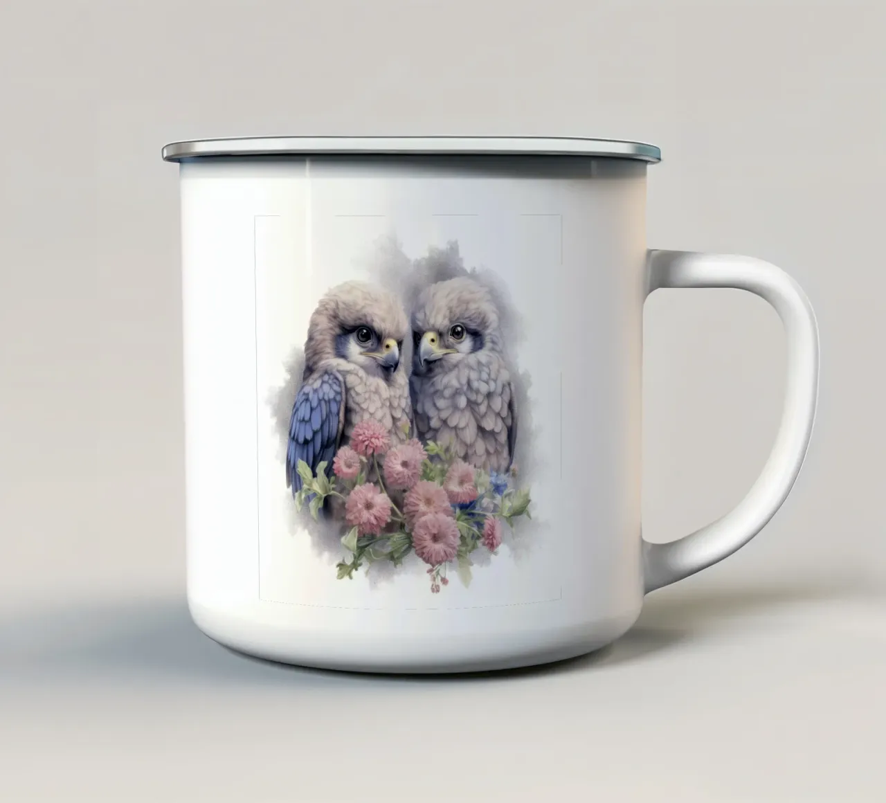 Piccoli falchi tazza in smalto da Happy Littles
