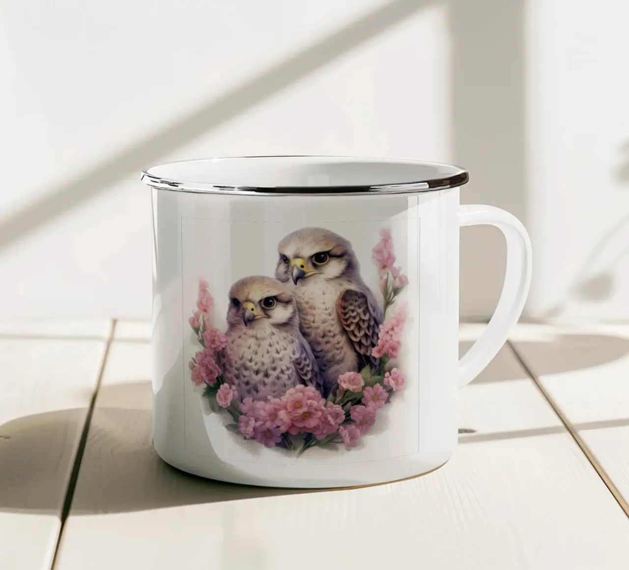 Piccoli falchi tazza in smalto da Happy Littles