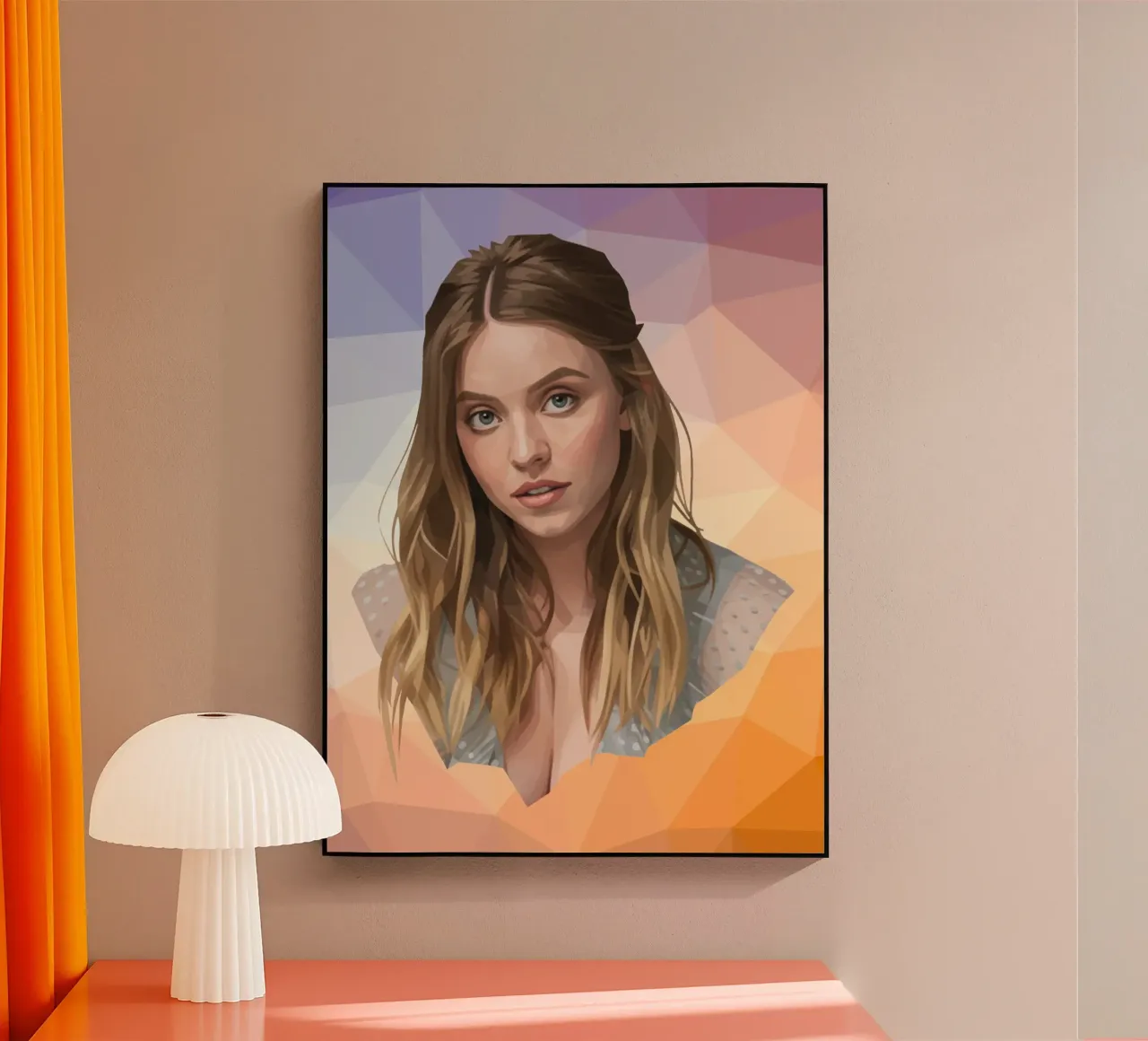 Sydney Sweeney Lowpoly plexiglass da Low Profile