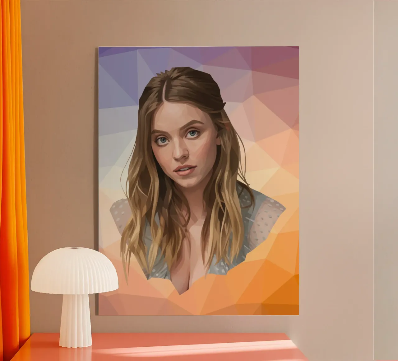 Sydney Sweeney Lowpoly plexiglass da Low Profile