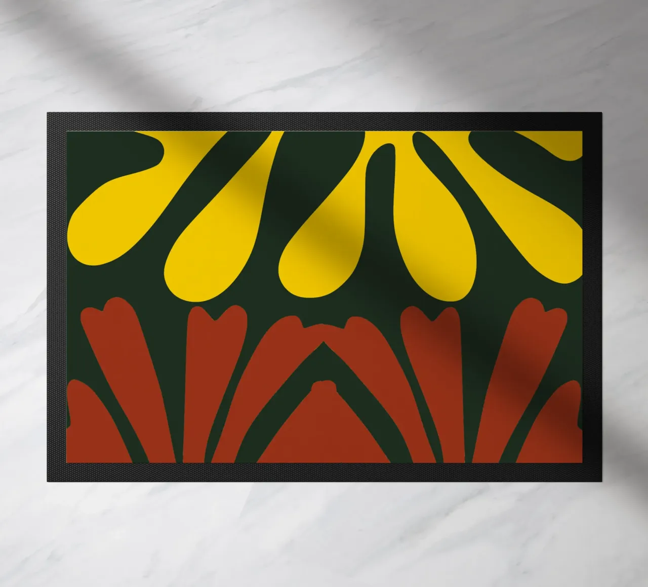 Corallo giallo e rosso zerbino da Little Dean