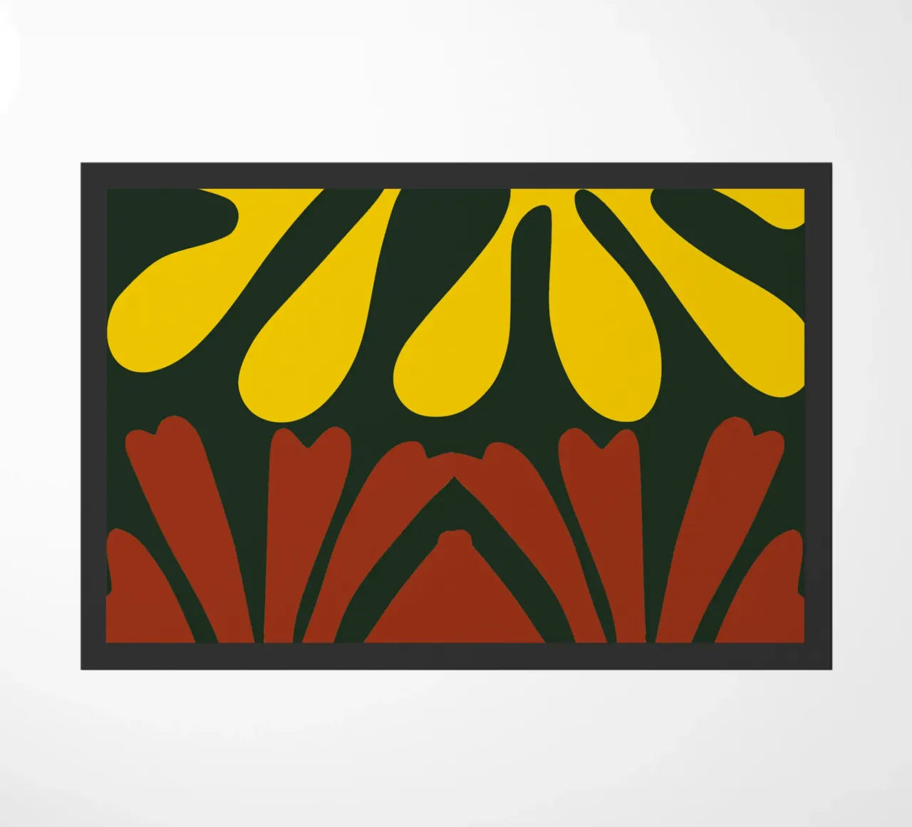 Corallo giallo e rosso zerbino da Little Dean