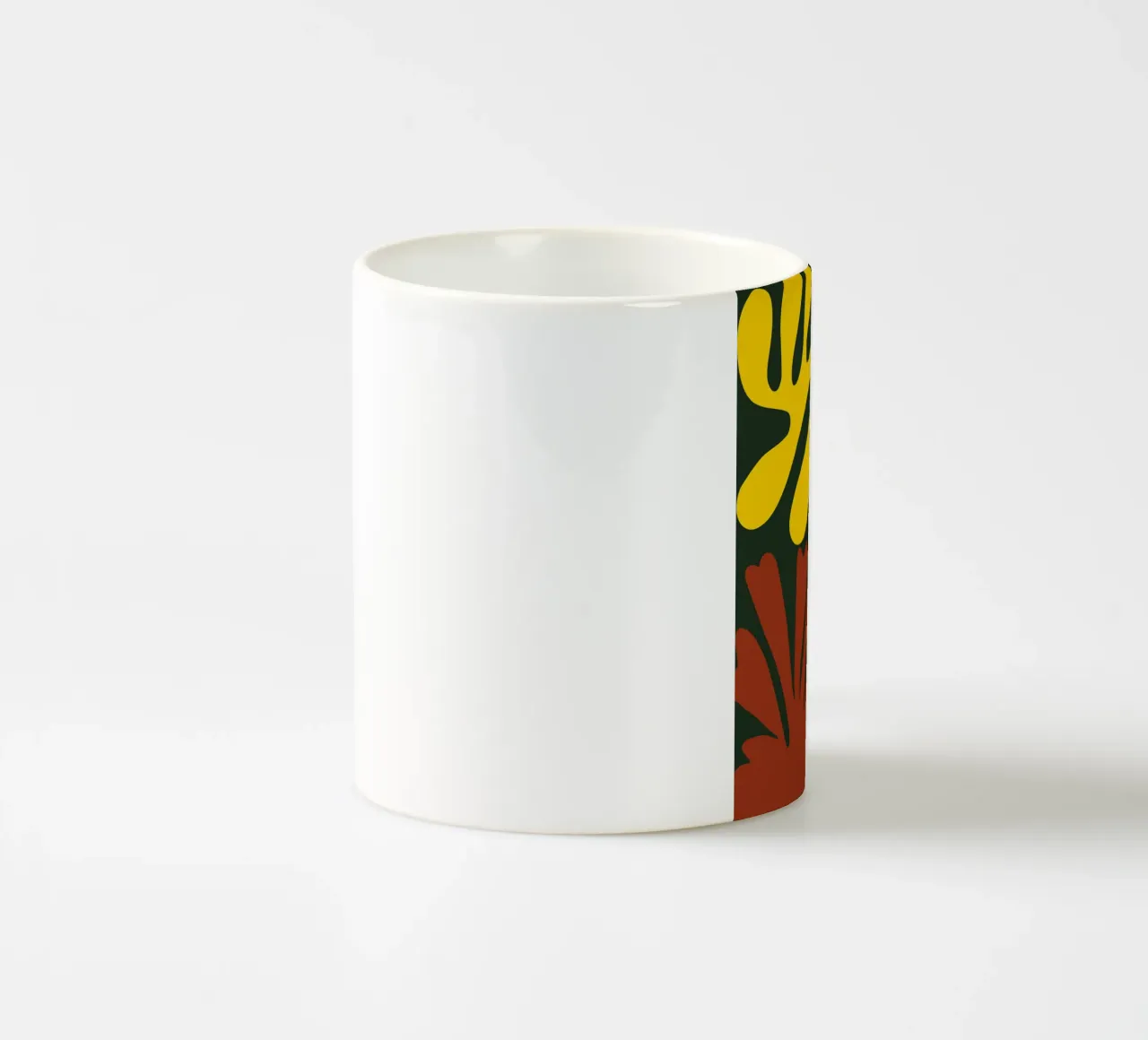 Corallo giallo e rosso tazza in ceramica da Little Dean