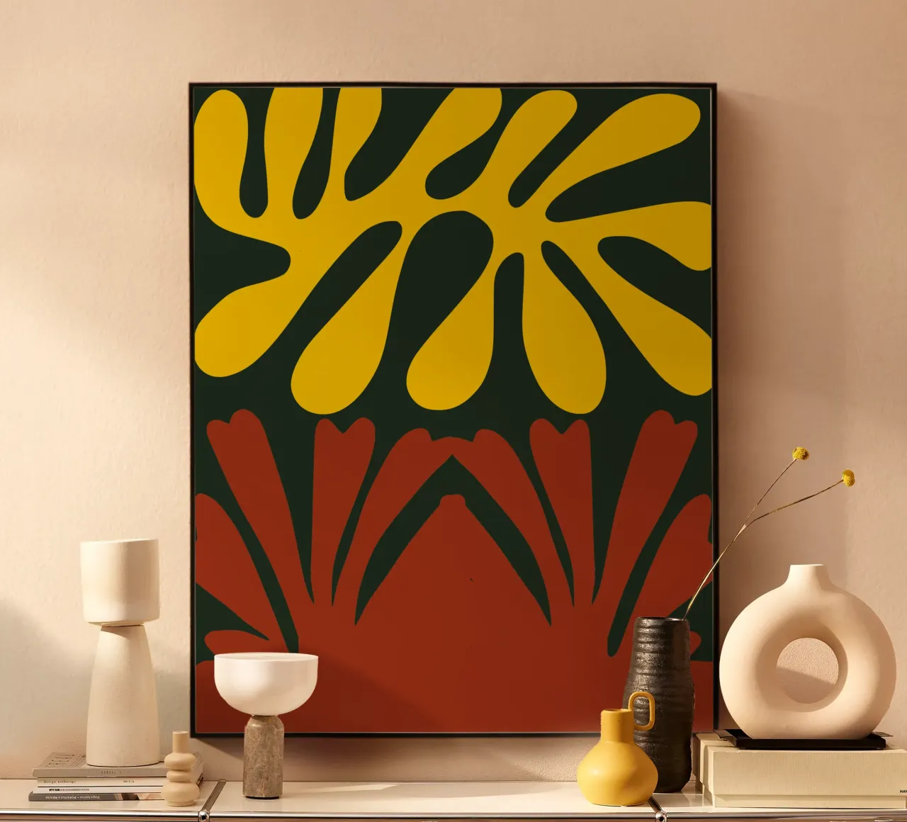 Corallo giallo e rosso plexiglass da Little Dean