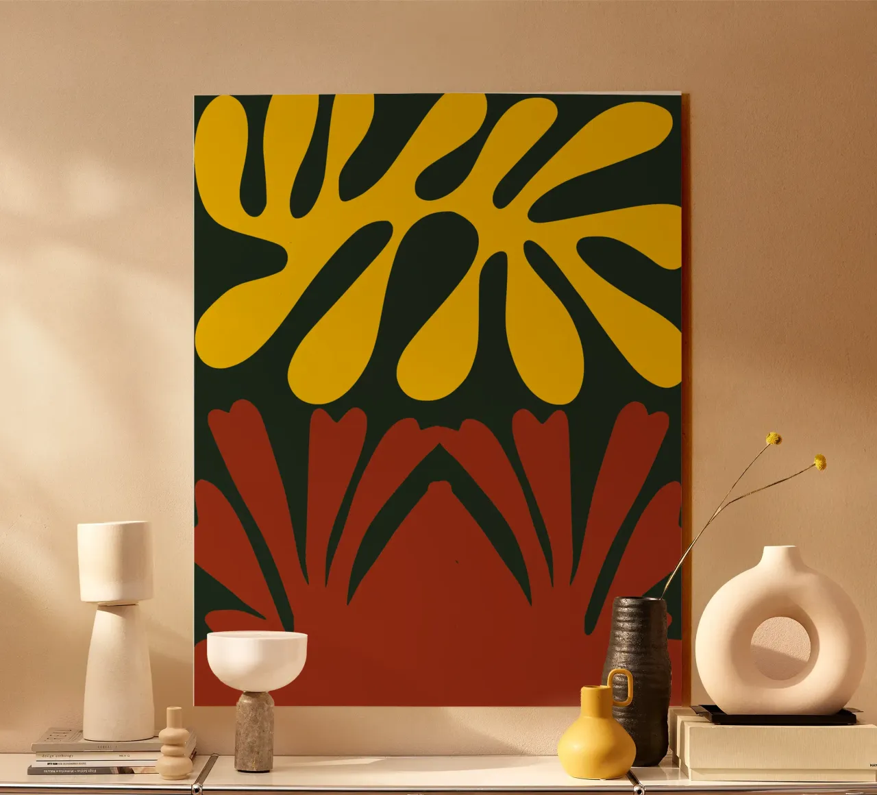 Corallo giallo e rosso plexiglass da Little Dean