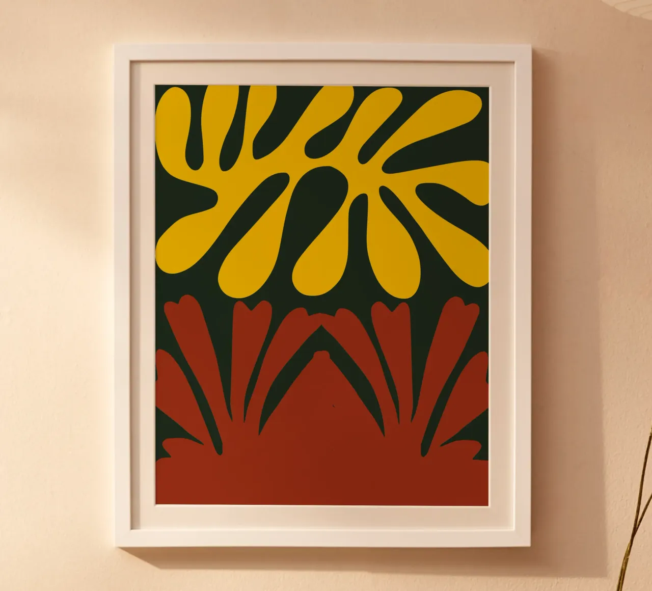 Corallo giallo e rosso poster da Little Dean