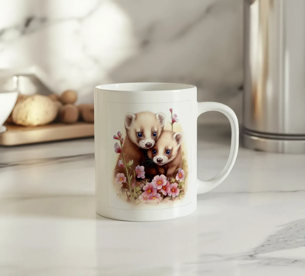 Piccoli furetti tazza in ceramica da Happy Littles