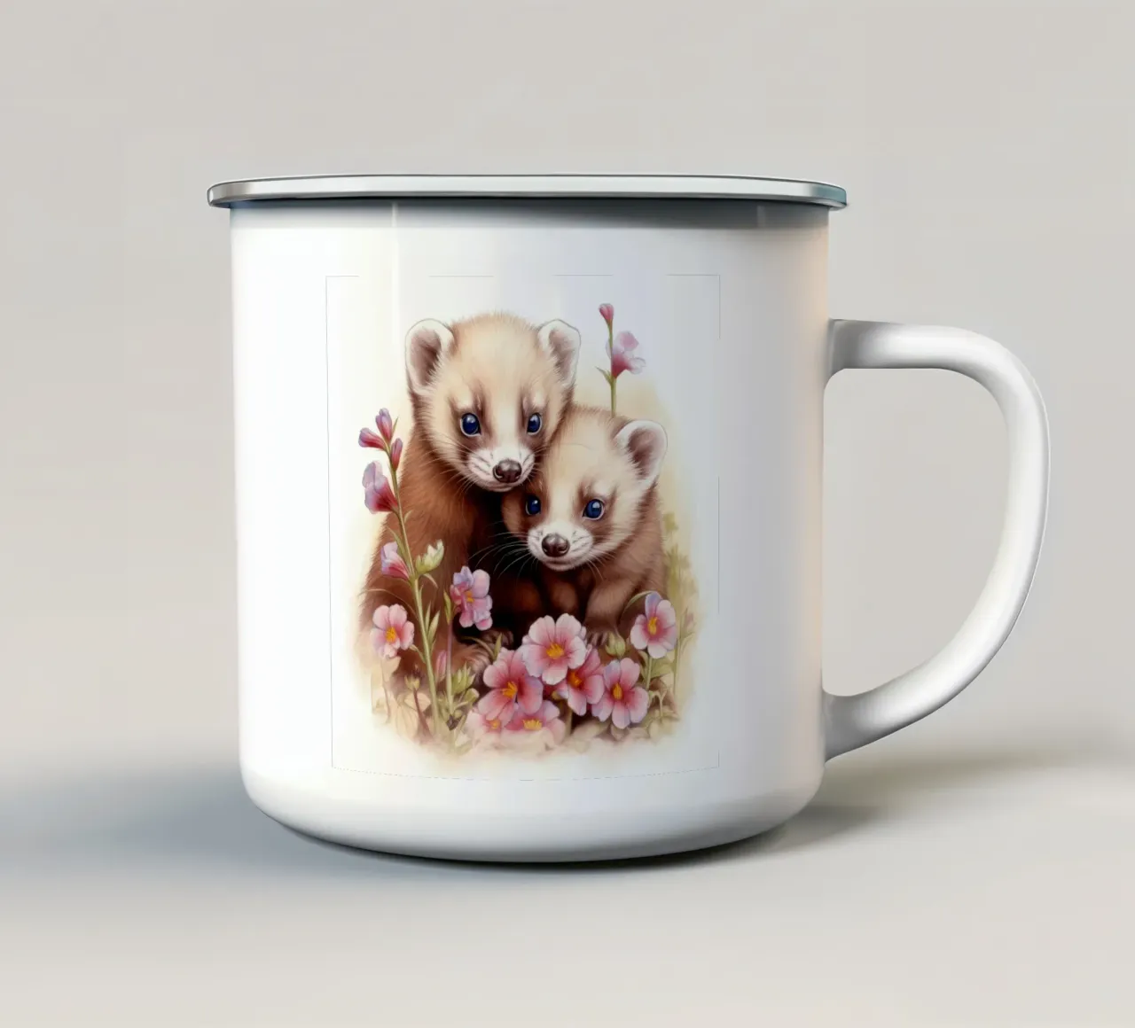 Piccoli furetti tazza in smalto da Happy Littles