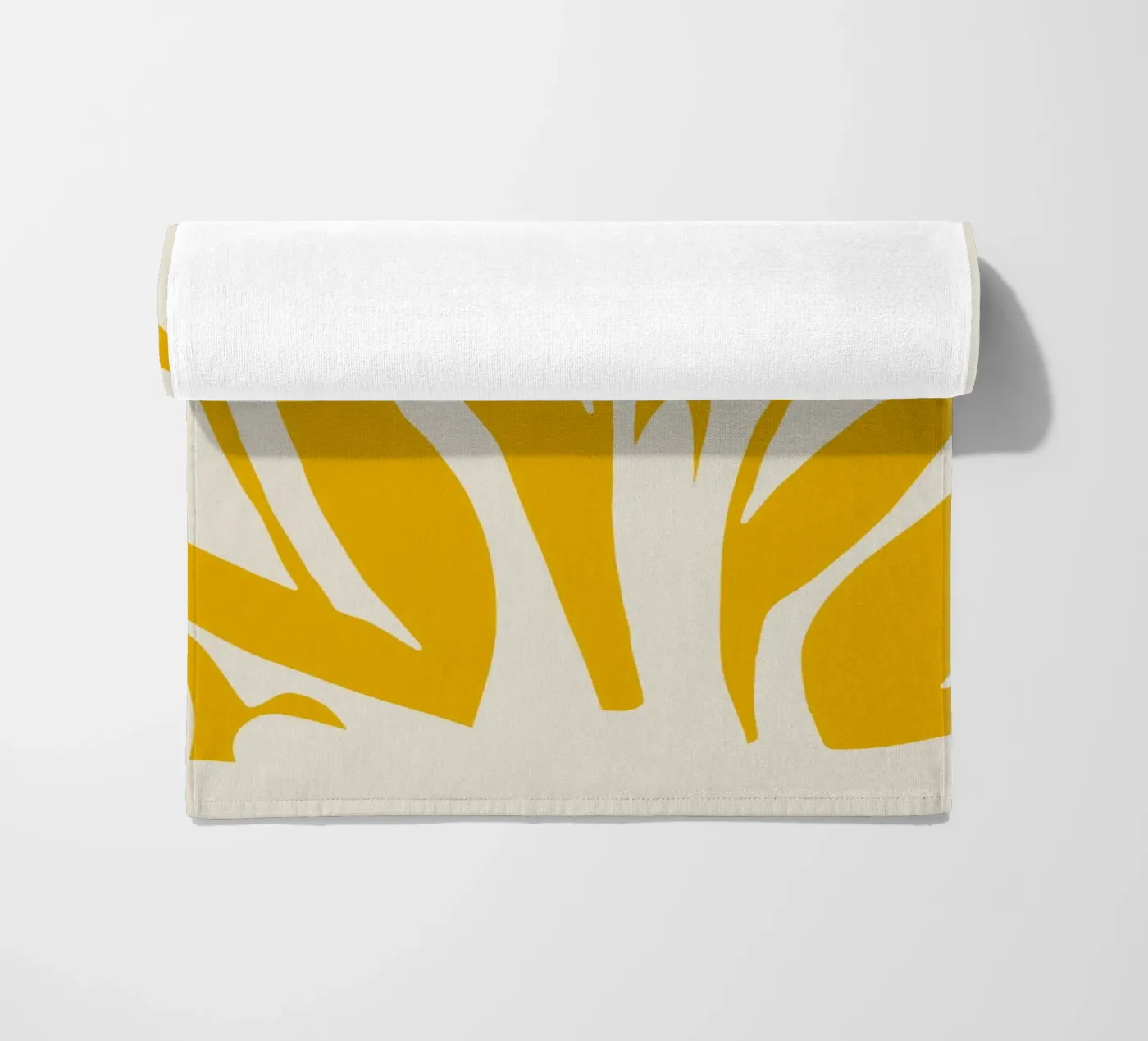 Foglia gialla telo mare da Little Dean