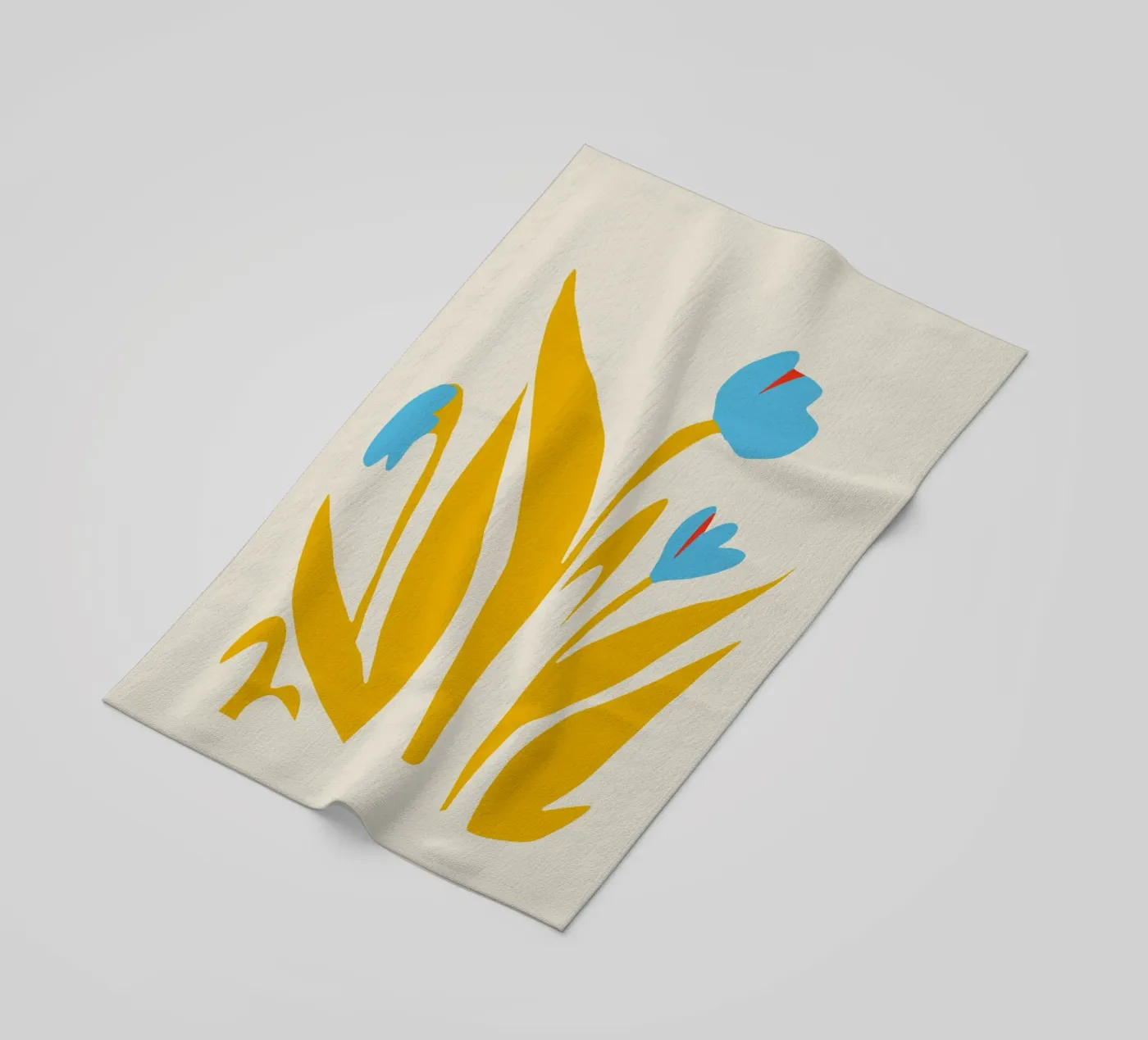 Foglia gialla telo mare da Little Dean