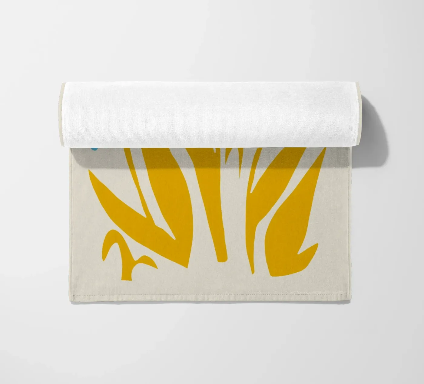 Foglia gialla telo mare da Little Dean