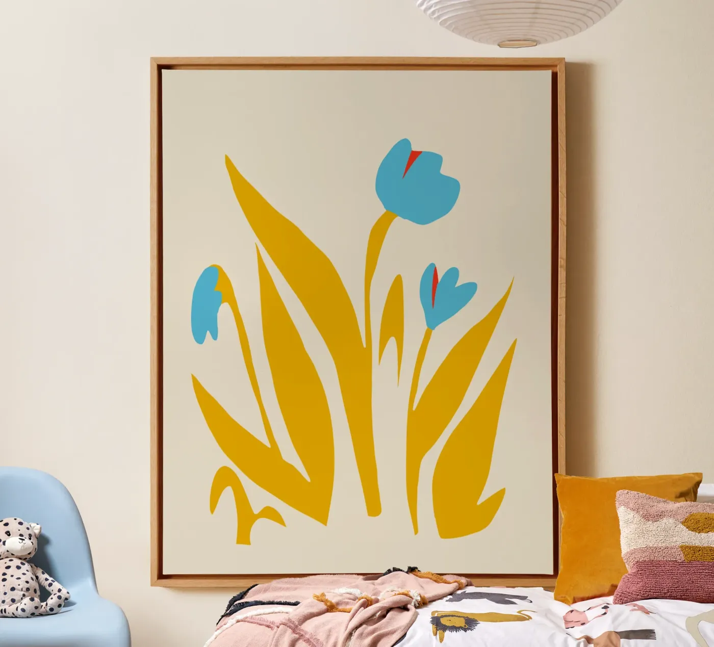 Foglia gialla tela da Little Dean