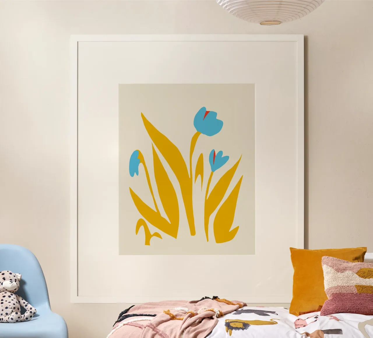 Yellow leaf poster by Little Dean