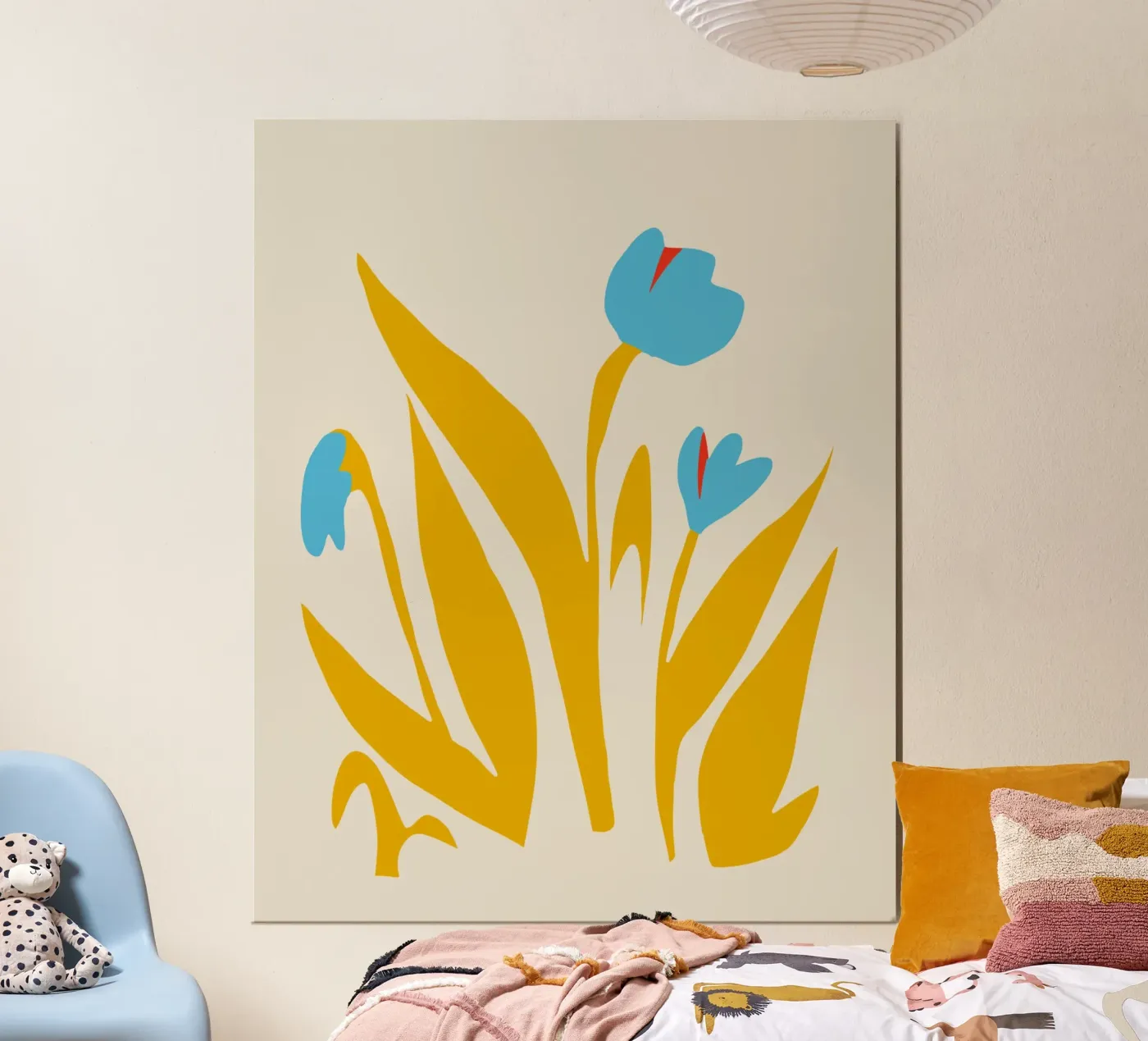 Yellow leaf poster by Little Dean