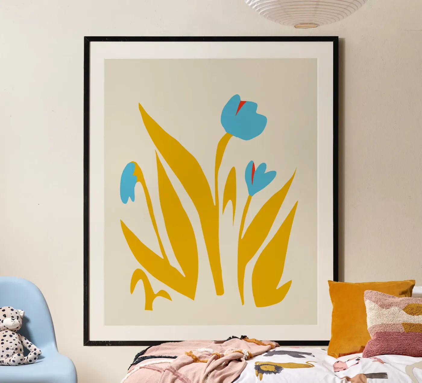 Yellow leaf poster by Little Dean