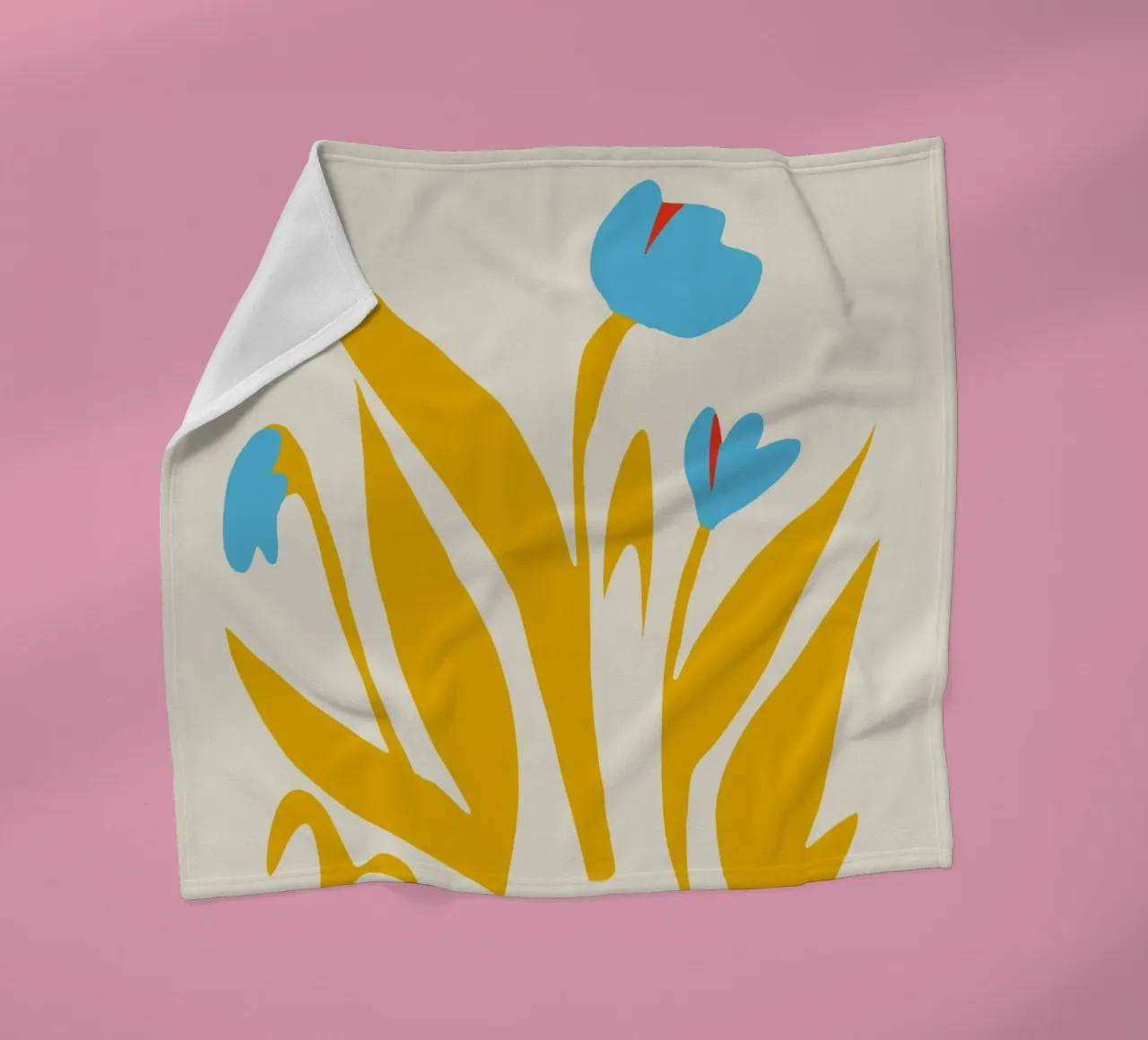 Yellow leaf Fleecedecke von Little Dean