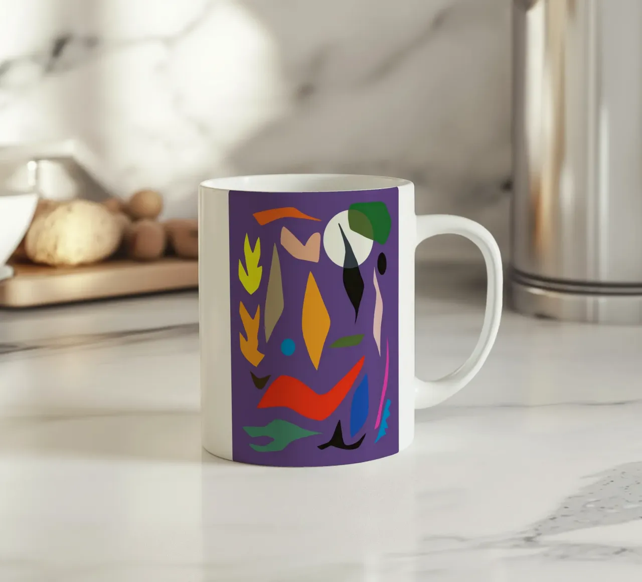Ritagliato in viola tazza in ceramica da Little Dean
