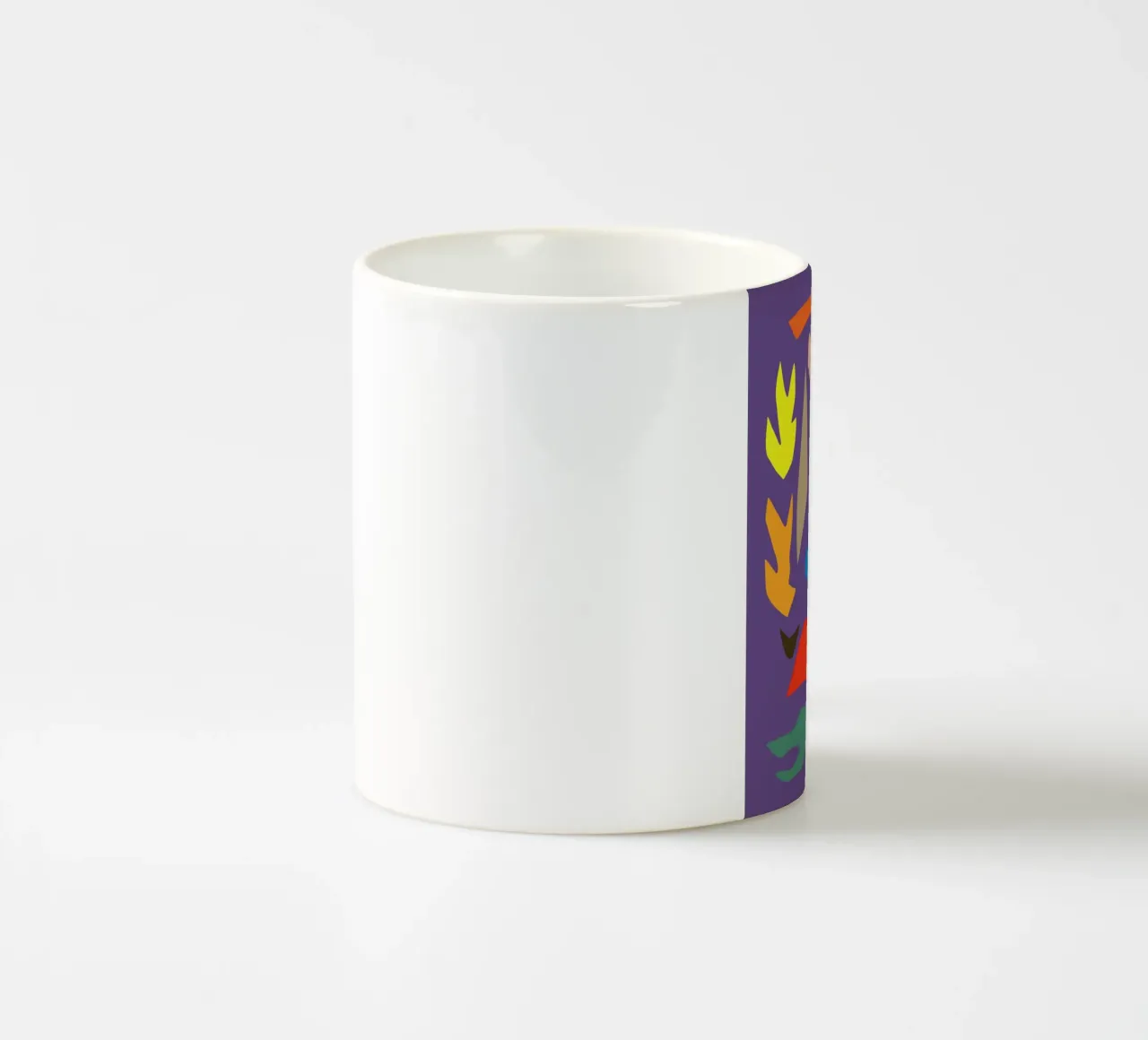 Ritagliato in viola tazza in ceramica da Little Dean
