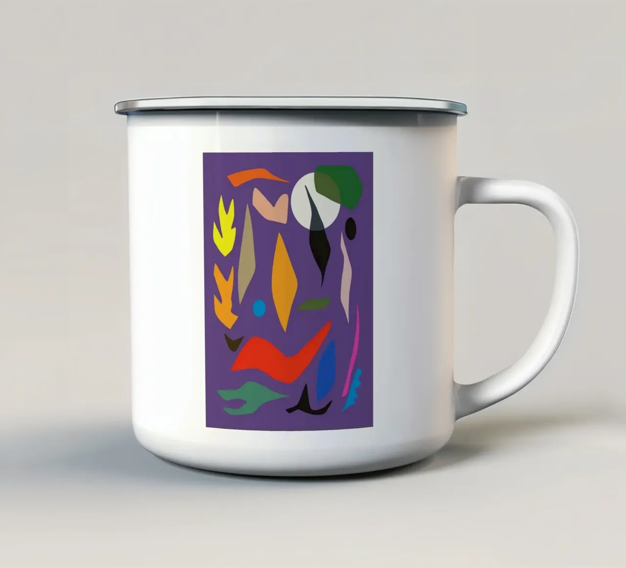 Ritagliato in viola tazza in smalto da Little Dean