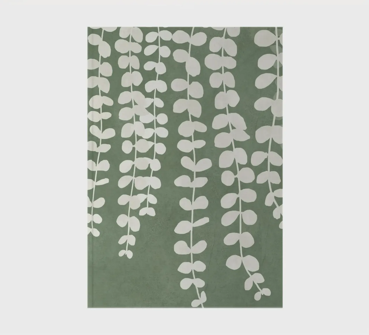 Minimal Abstract Leaves II notebook by City Art