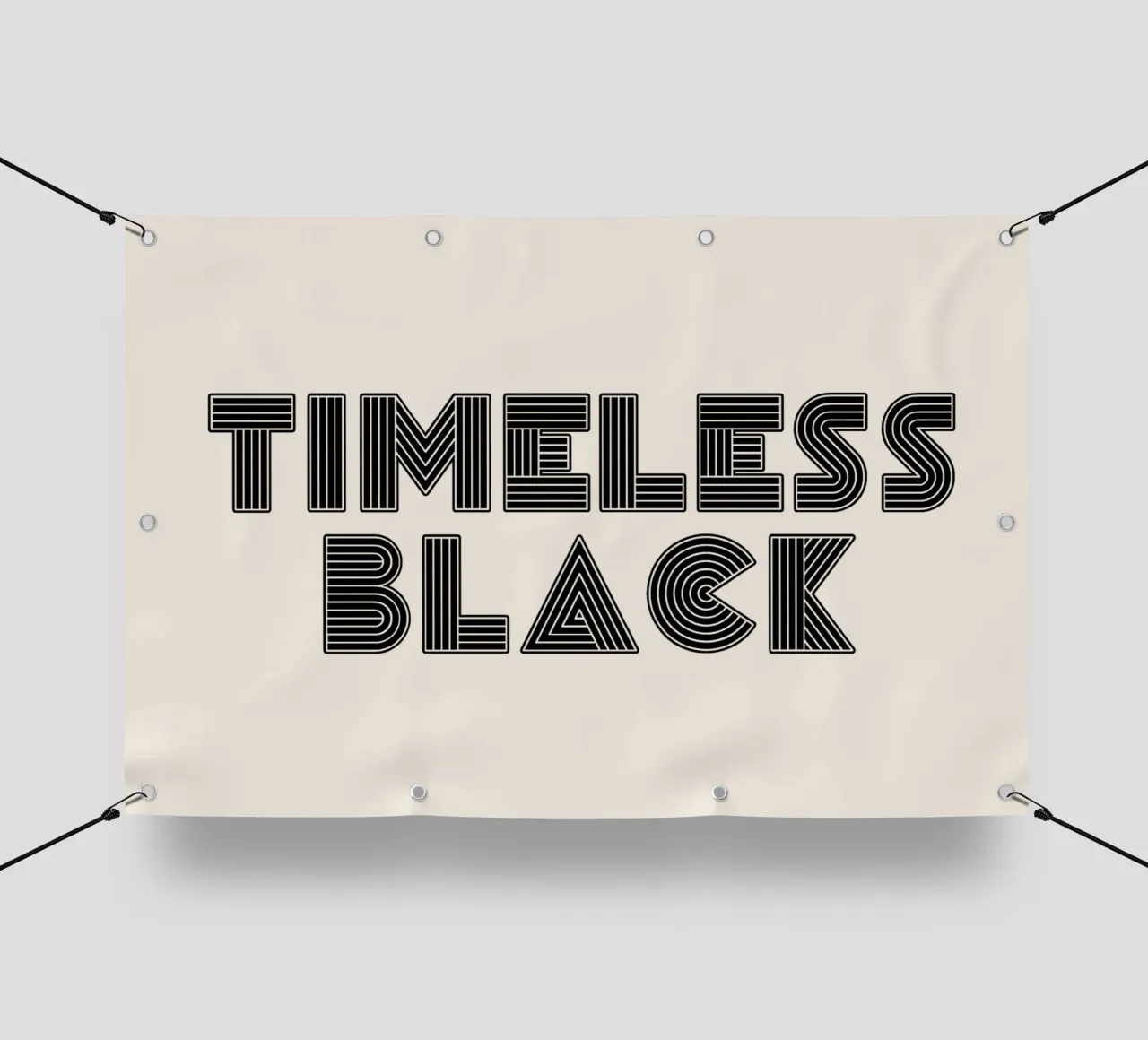 Timeless black telo in pvc da TijanaArtStudio88