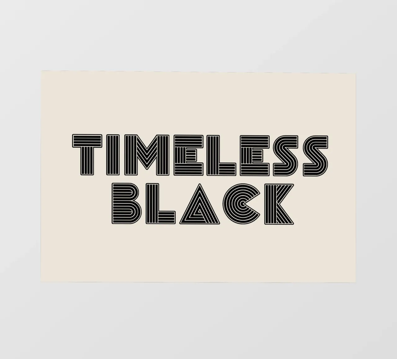 Timeless black telo in pvc da TijanaArtStudio88