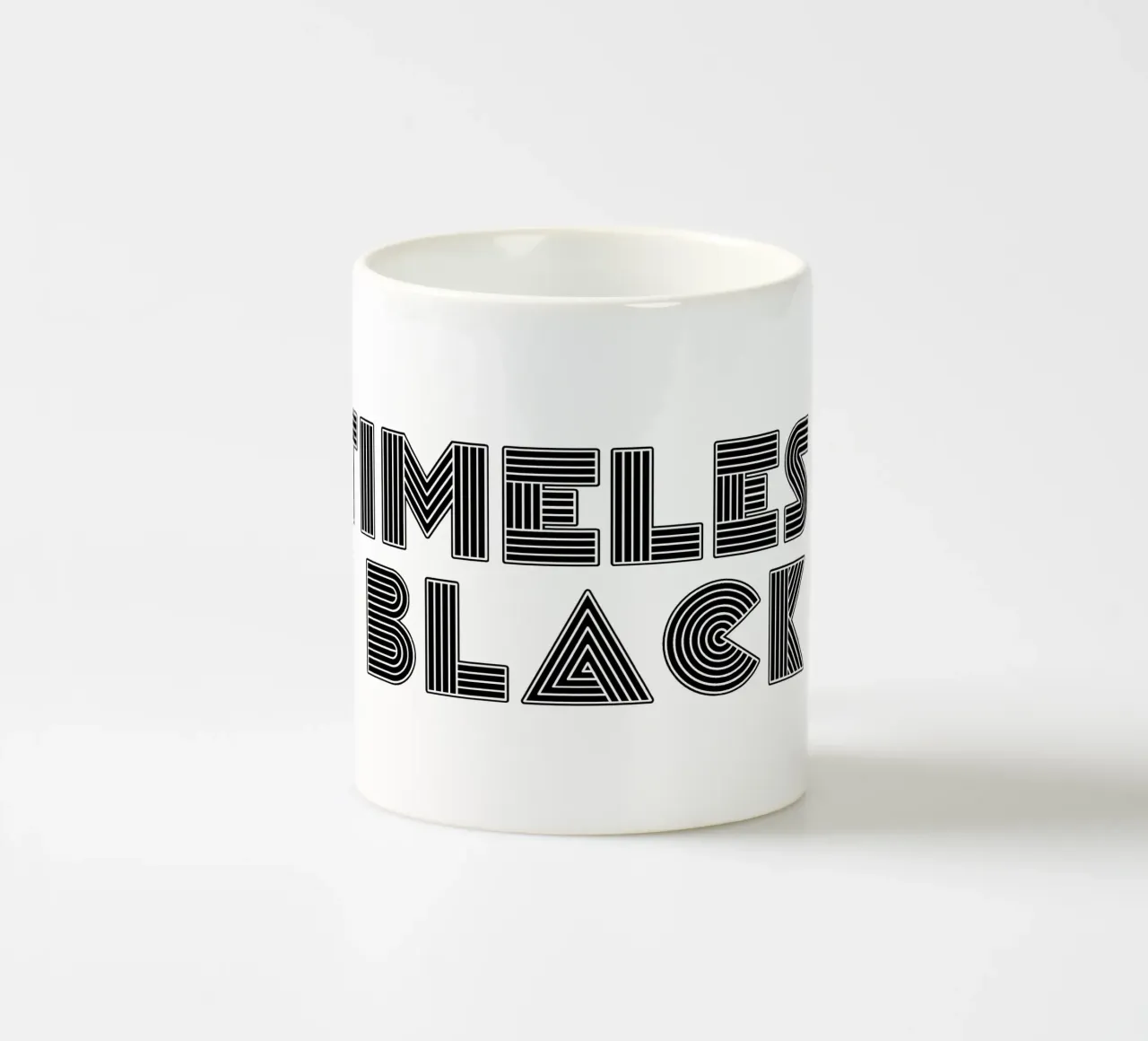 Timeless black tazza in ceramica da TijanaArtStudio88