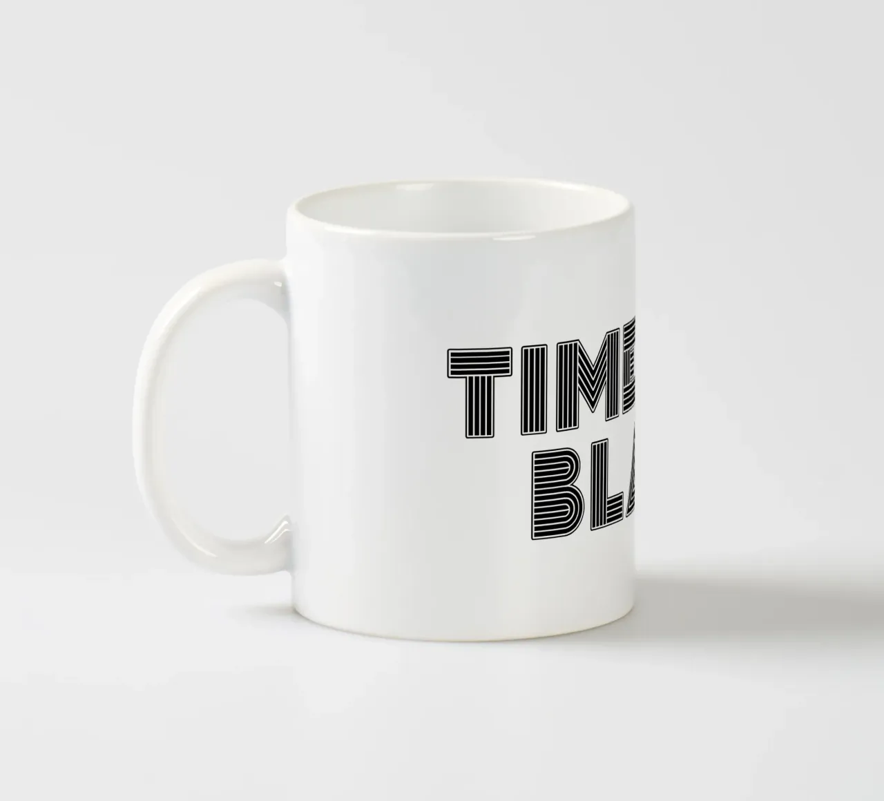 Timeless black tazza in ceramica da TijanaArtStudio88