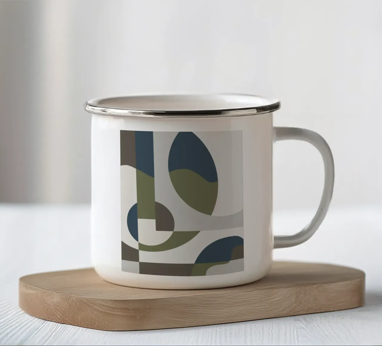 Piastrelle scandinave tazza in smalto da Little Dean