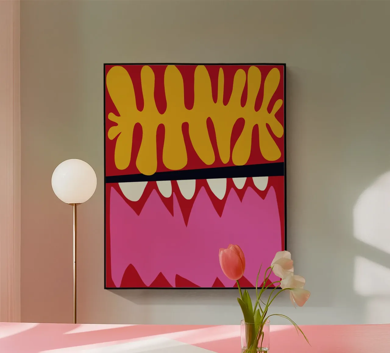 Rosso e rosa corallo plexiglass da Little Dean