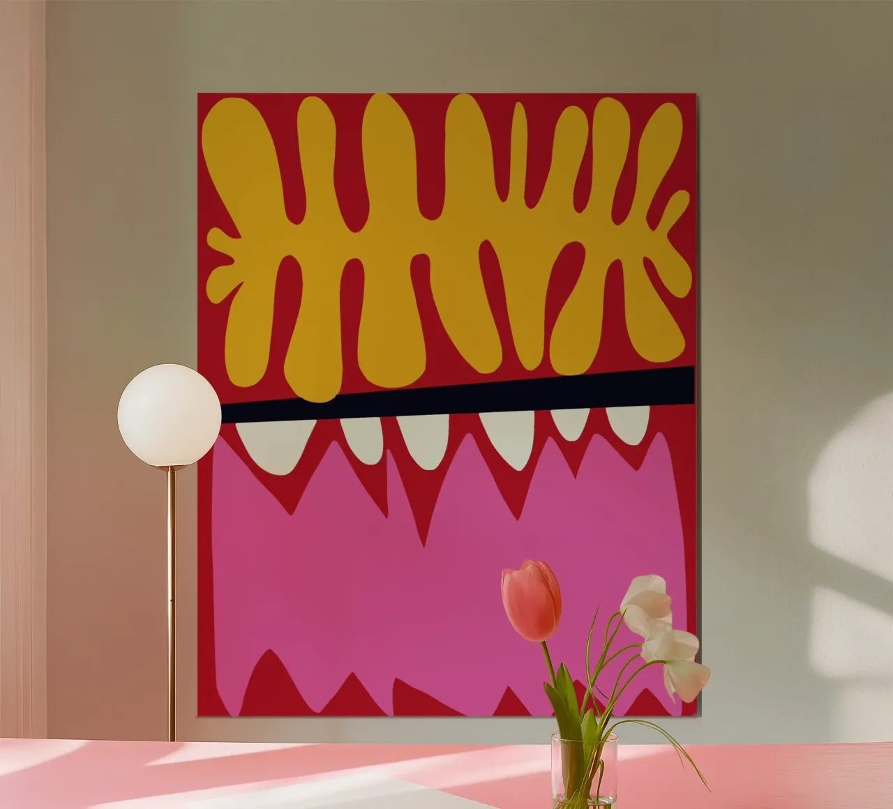 Red and pink coral poster da Little Dean