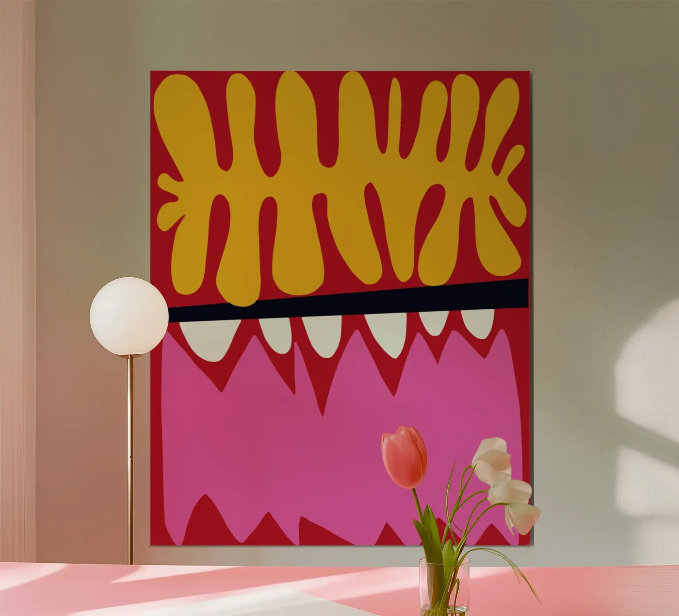 Rosso e rosa corallo poster da Little Dean