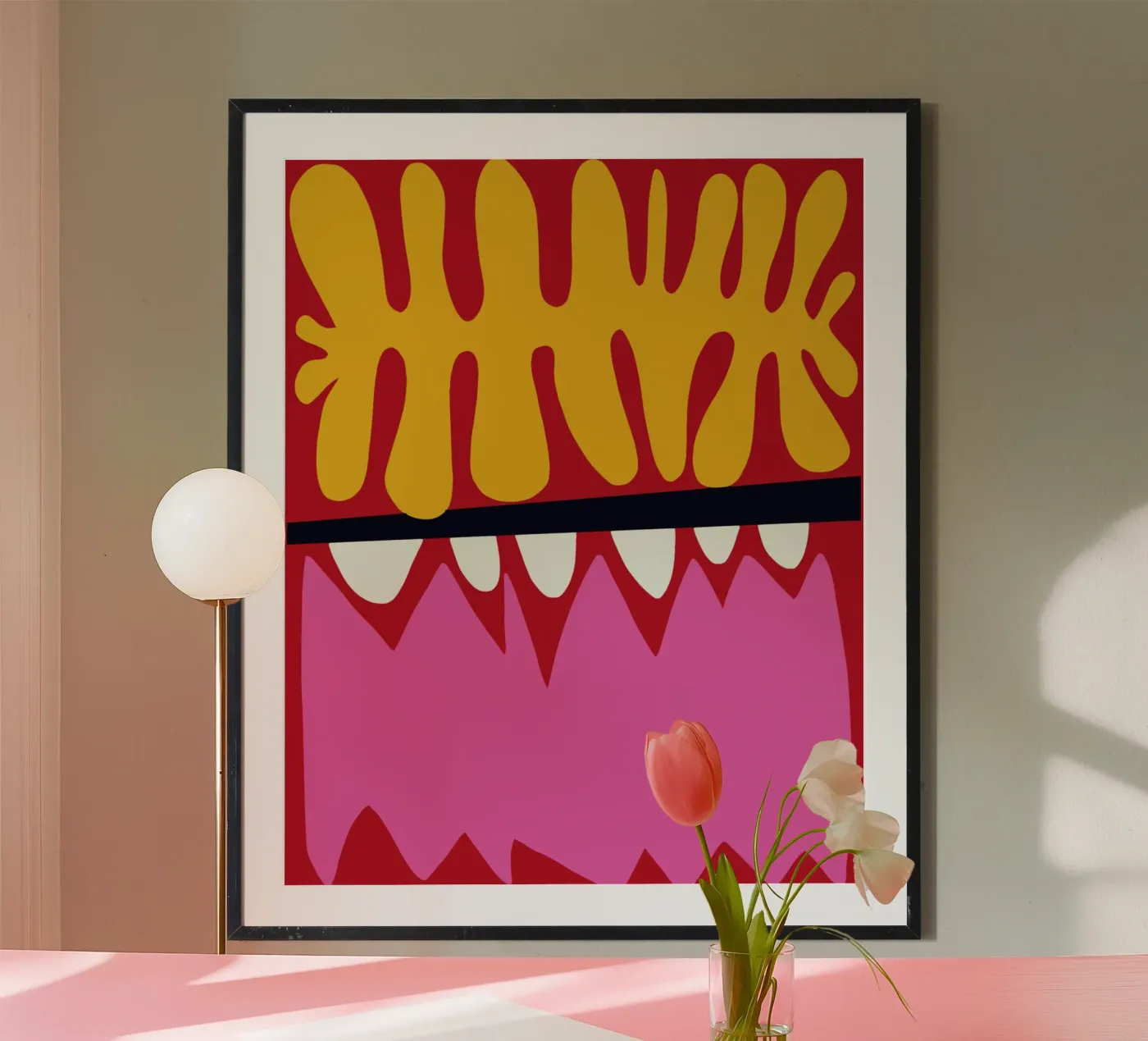 Rosso e rosa corallo poster da Little Dean