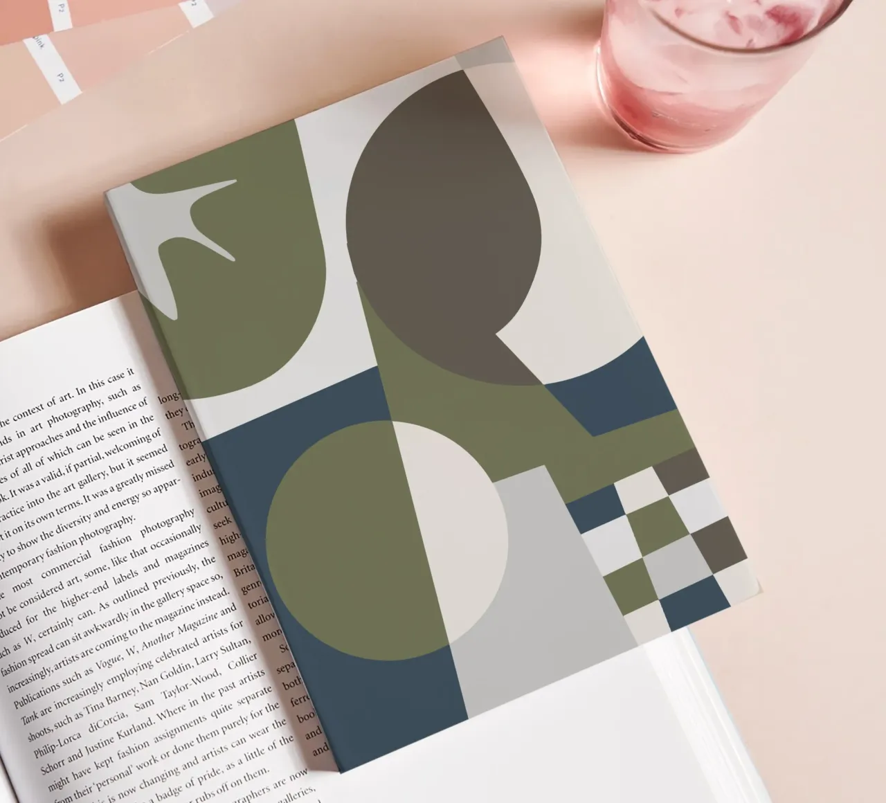 Scandinavian tiles 02 notebook by Little Dean