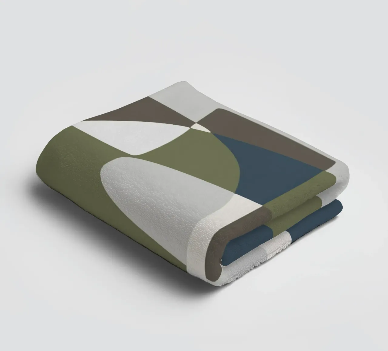 Scandinavian tiles 03 towel by Little Dean