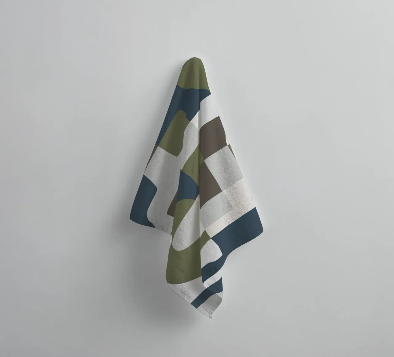 Scandinavian tiles 03 towel by Little Dean