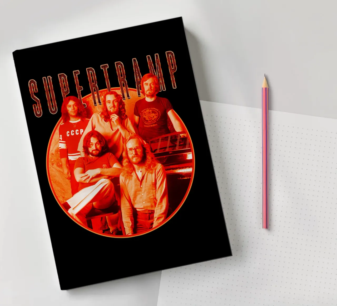 Retro Style - Super Tramp notebook by igoshdesigns