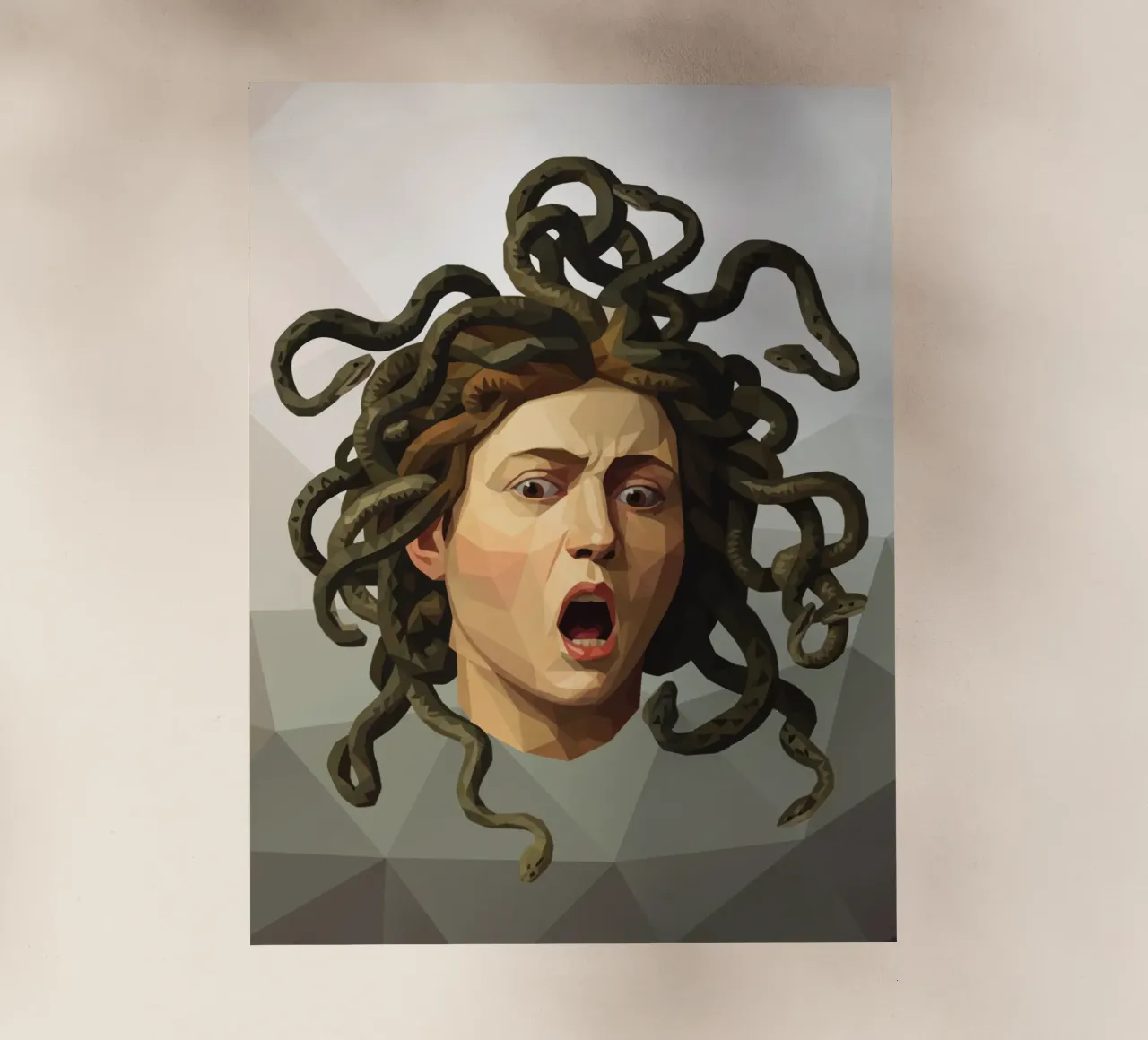 Medusa Lowpoly pellicola backlit da Low Profile
